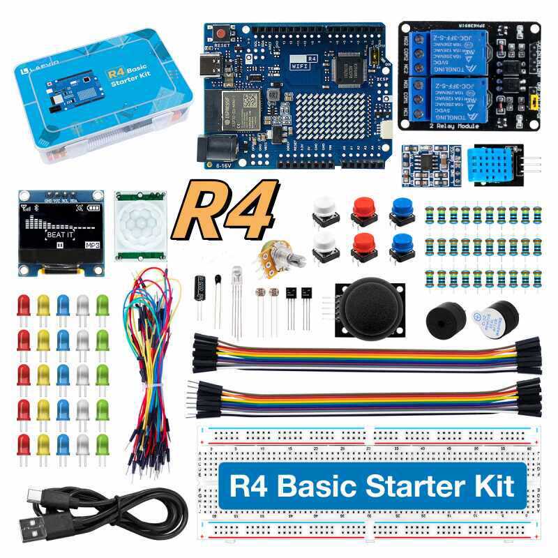 Microcontroller Kit - UNO R4 WiFi Compatible Development Starter