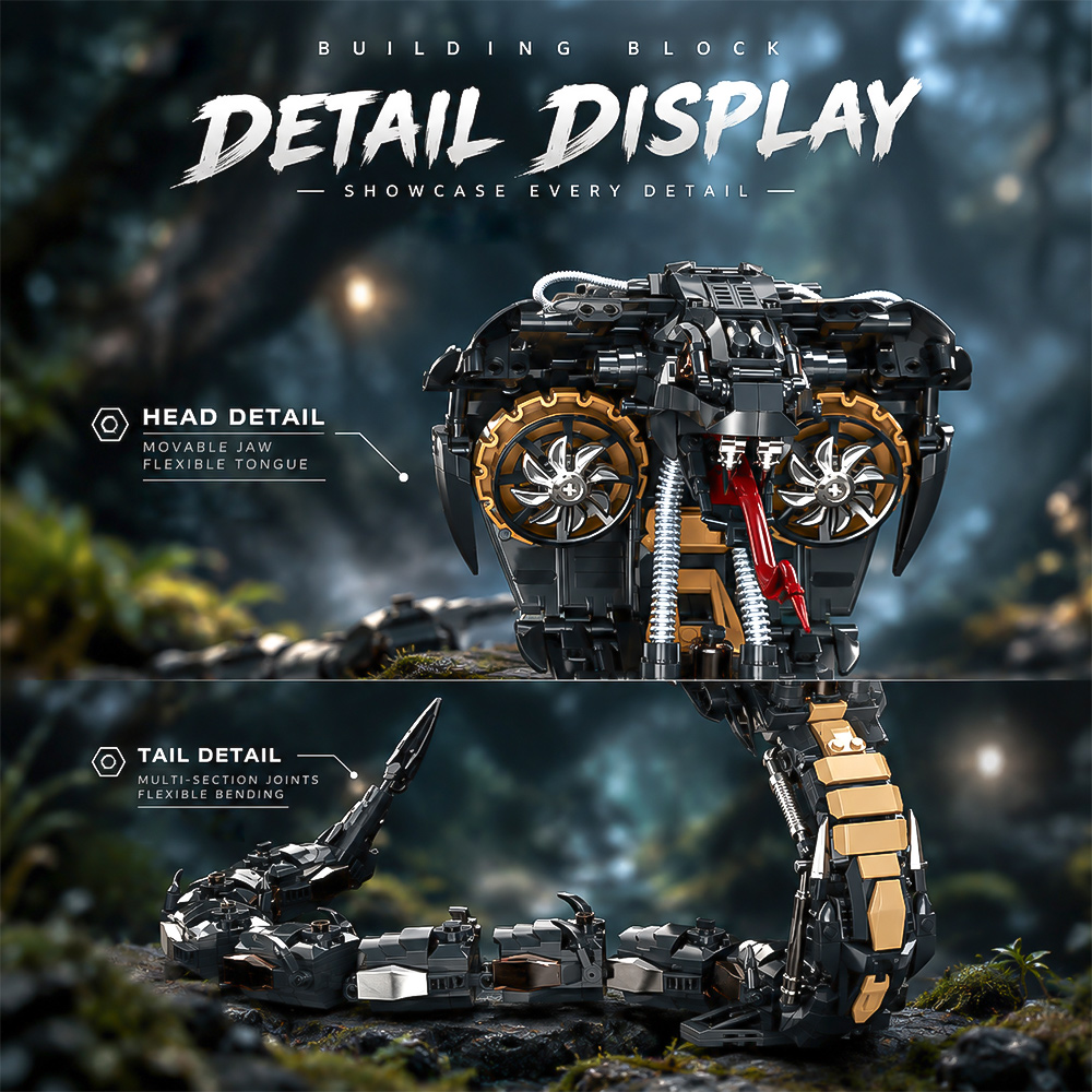 Mechanical Cobra Style Animal  - Stem Robotics Kit review and price