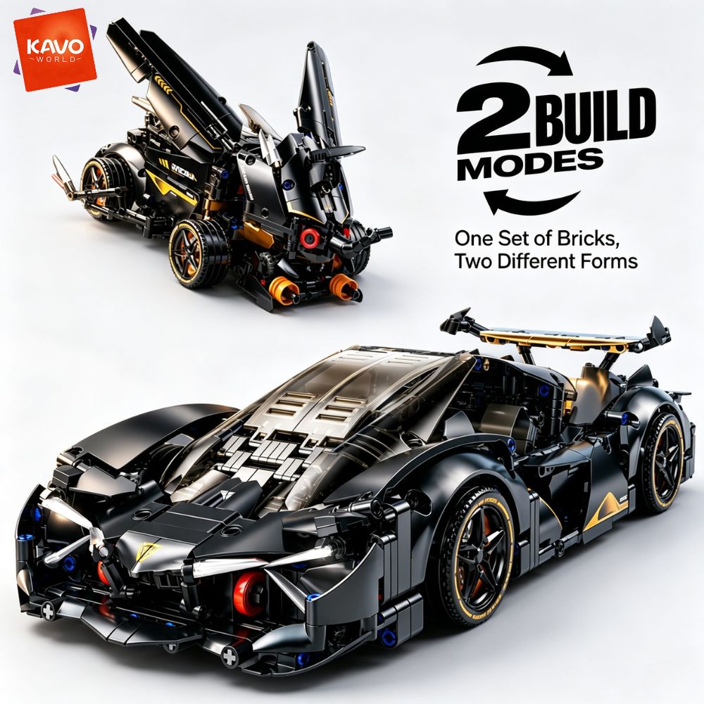 KAVOWORLD 1248pcs MOC Black Ra - Stem Robotics Kit review and price