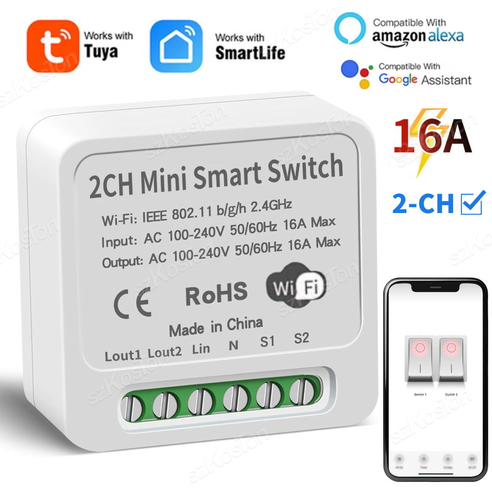 16A Tuya WiFi Smart Switch Mod - Smart Light Switch Wifi review and price