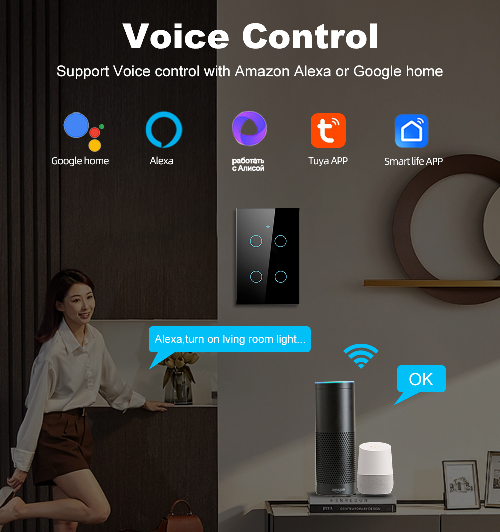 Smart Life Wifi+Bluetooth Touc - Smart Light Switch Wifi review and price